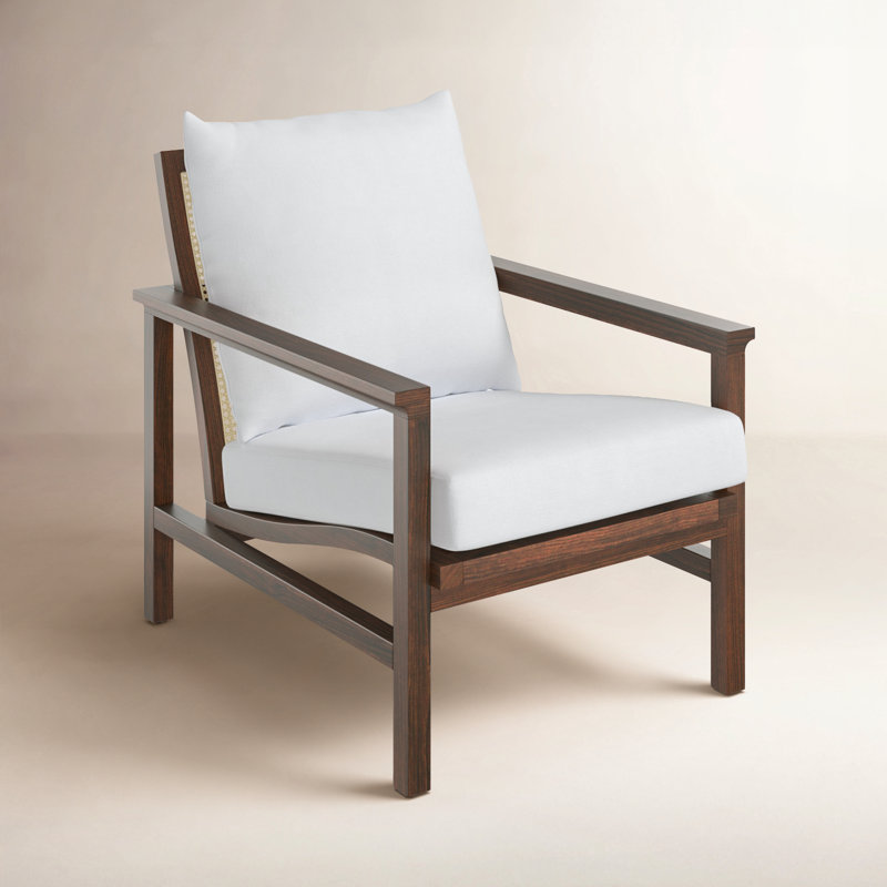 Fauteuil l 27,6 po Kelle, Noyer / naturel