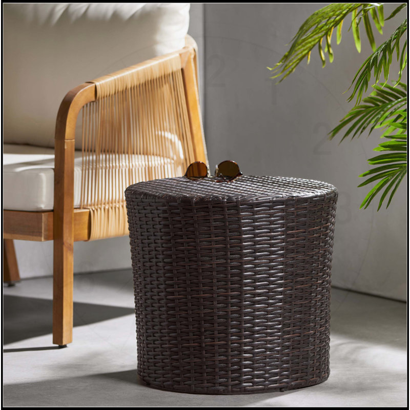 Table d'appoint KINGSTown RD, Brun