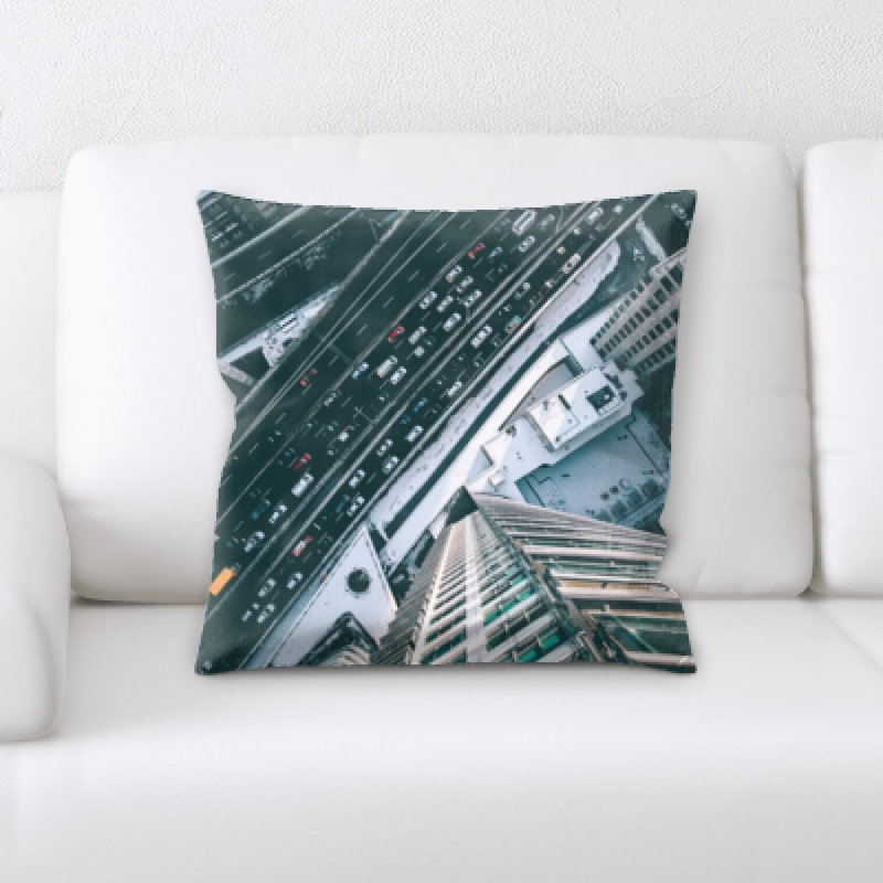 Microsuede Reversible Throw Pillow