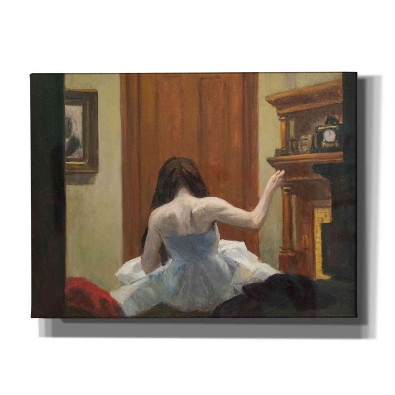 "Red Barrel Studio" New York Interior, C. 1921 "par Edward Hopper, impression sur toile, H 12 po x l 16 po x P 0,75 po