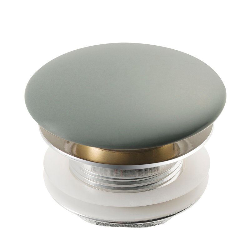 Viva Pop-Up Bathroom Sink Drain, Gray
