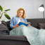  Zahra Blanket/Throw For Sofa Chair Bed Ochre-1158249906-1158249901