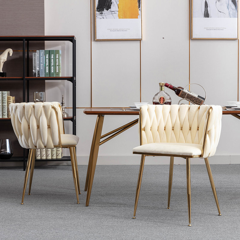 Dorchester Velvet Upholstered Side Chair,Upholstered dining room chair,dinning chair,kitchen chair, Ivory