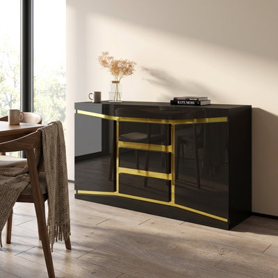 Prestige 55.2" Sideboard with High Gloss Finish