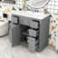 Meuble-lavabo autoportant moderne avec rangement réglable-2038442816