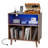 Mathea Record Player Stand with Open Storage with LED Light up to 300 Albums-785468875
