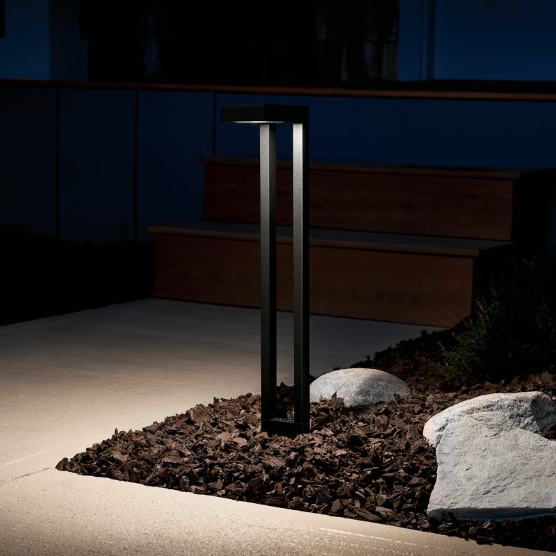 Two Arm Path Light, Textured Black