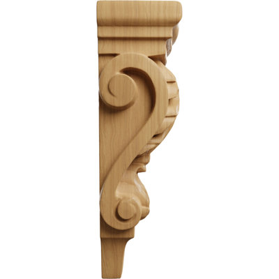Support en bois / corbeau H 6 po x l 3 po x P 1,75 po