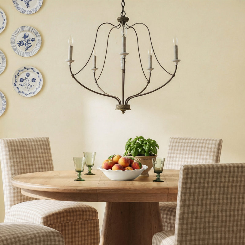 Shoshanna Iron 5-Light Chandelier