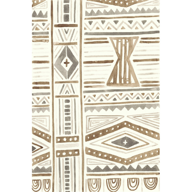 Tribal Impressions III by June Erica Vess - Wrapped Canvas Art Prints, 46cm H x 30cm W x 3.8cm D