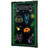 LED Message Writing Board, 16"x12" Illuminated Erasable Lighted Chalkboard, Neon Effect Menu Sign Board