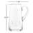 Libbey Impressions Pitcher, 80.1-ounce