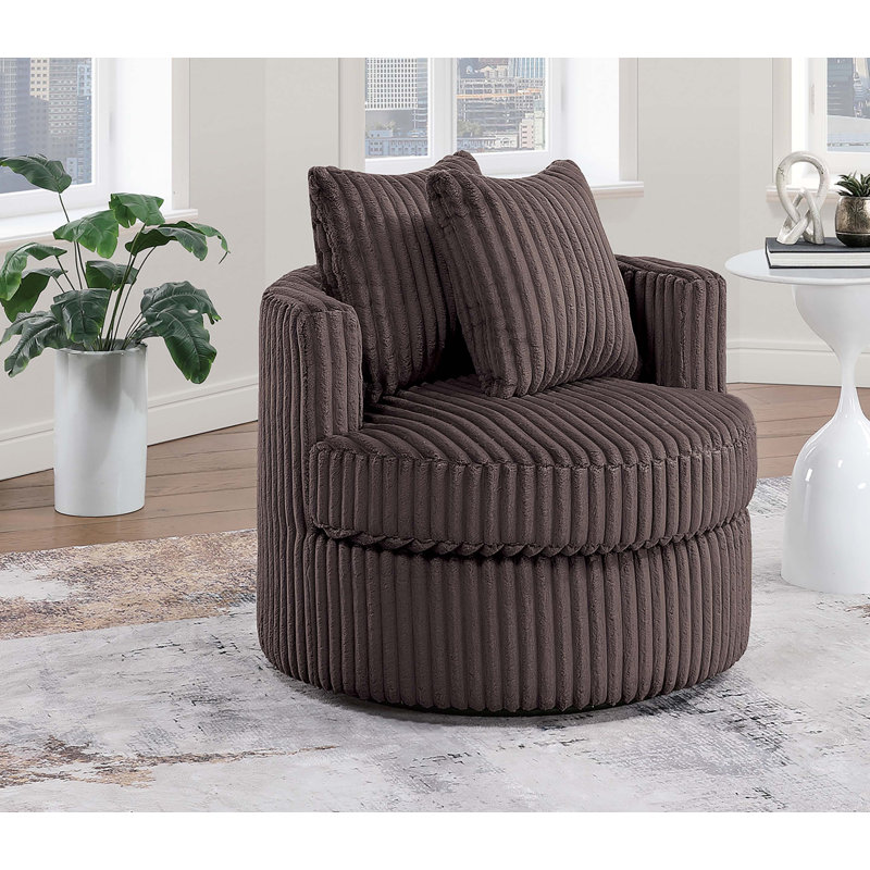 Swivel Chair, Chocolate