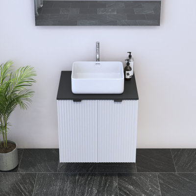Ensemble de meuble-lavabo simple 23,6 po avec dessus Lissia