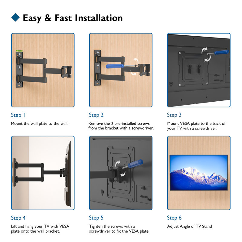 Amaranta Symple Stuff Single Screen Wall Mount