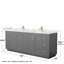 Meuble-lavabo double autoportant de 84 po avec plateau en marbre de culture Miranda-97962225-63918189-63918184