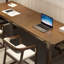 Bureau rectangulaire en bois massif noyer-109518507