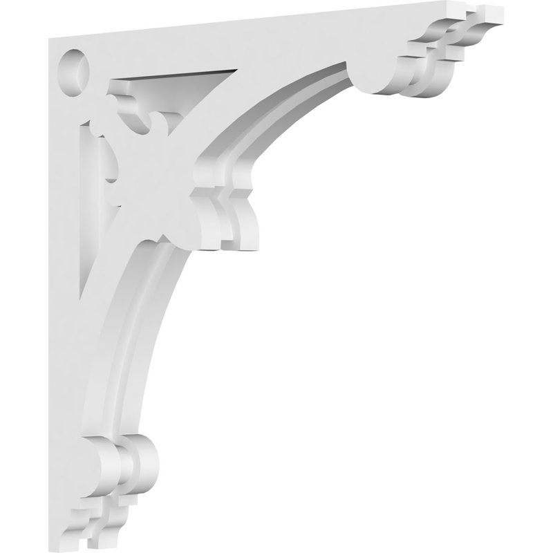 Corbeau en PVC de qualité architecturale Sellek, H 12 po x l 12 po x P 1,875 po