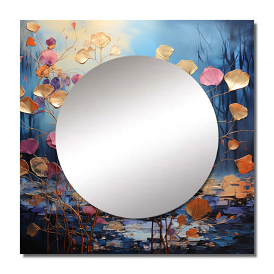 Abbondanza - Leaves Square Mirror Wall Decor For Bedroom