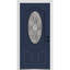 Petite porte d'entrée ovale de luxe en fibre de verre pré-suspendue 2 panneaux Grace Grace-2033027624-2033027627