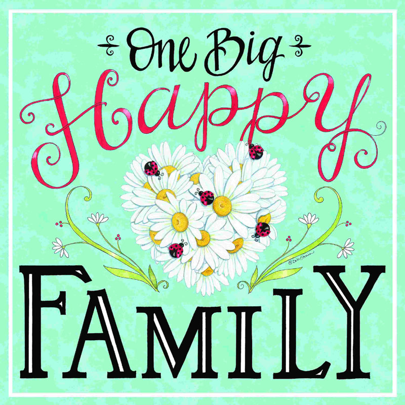 2885608 Our Big Happy Family, H 12 po x l 12 po