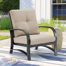 Chamber Patio Aluminum Club Chair with Sunbrella Cushions