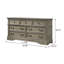 Ensemble de chambre à coucher 5 pièces en blé et beige Collingsworth-1613163655