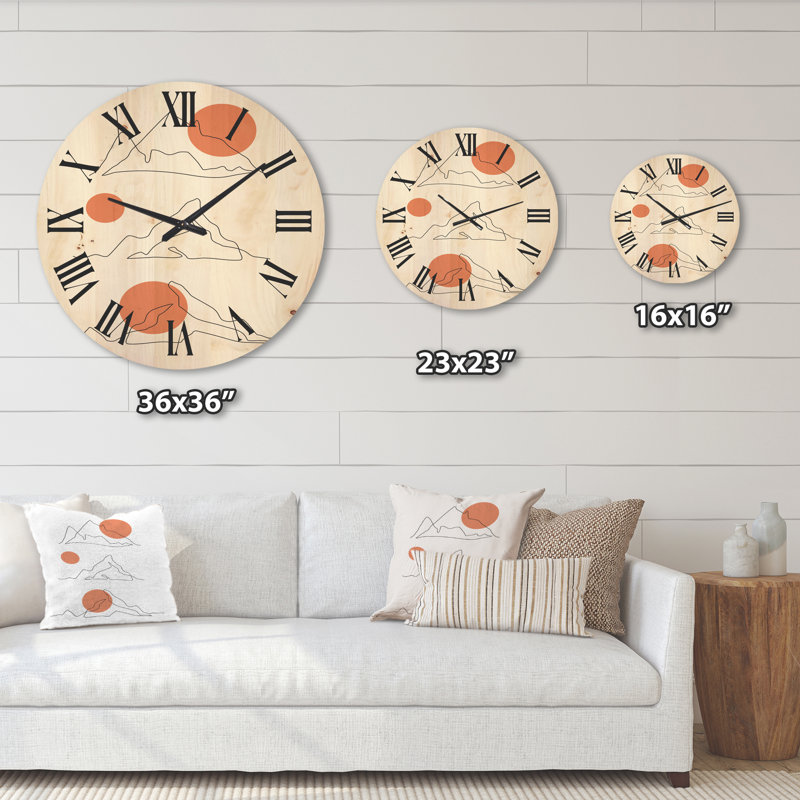 Horloge murale abstraite, Moyenne