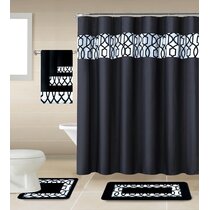  BestLives Valentines Shower Curtain Sets with Rugs