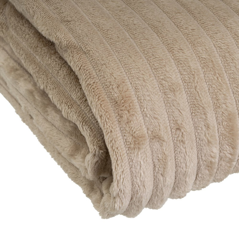 Roti Chunky Knit Throw Blanket, Ivory