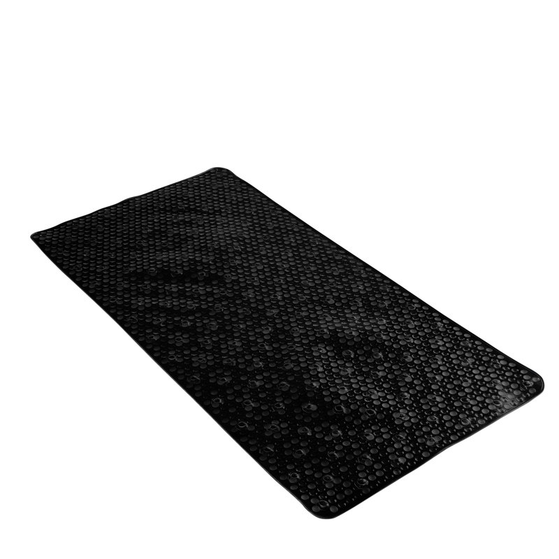  Tapis de bain rectangulaire extra long en gel Aqua, Noir