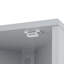 Meuble de coin multifonctionnel avec étagères réglables et deux portes pour le rangement dans la salle de bain, design gain de place