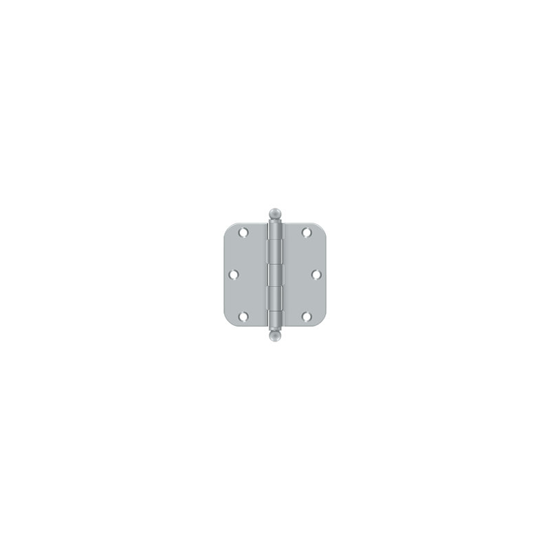 Steel Butt Bearing Hinge, Brushed Chrome