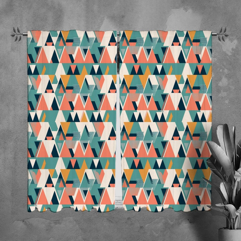 Paire de rideaux obscurcissant en polyester Mikaiyah, L 20 po x L 61 po