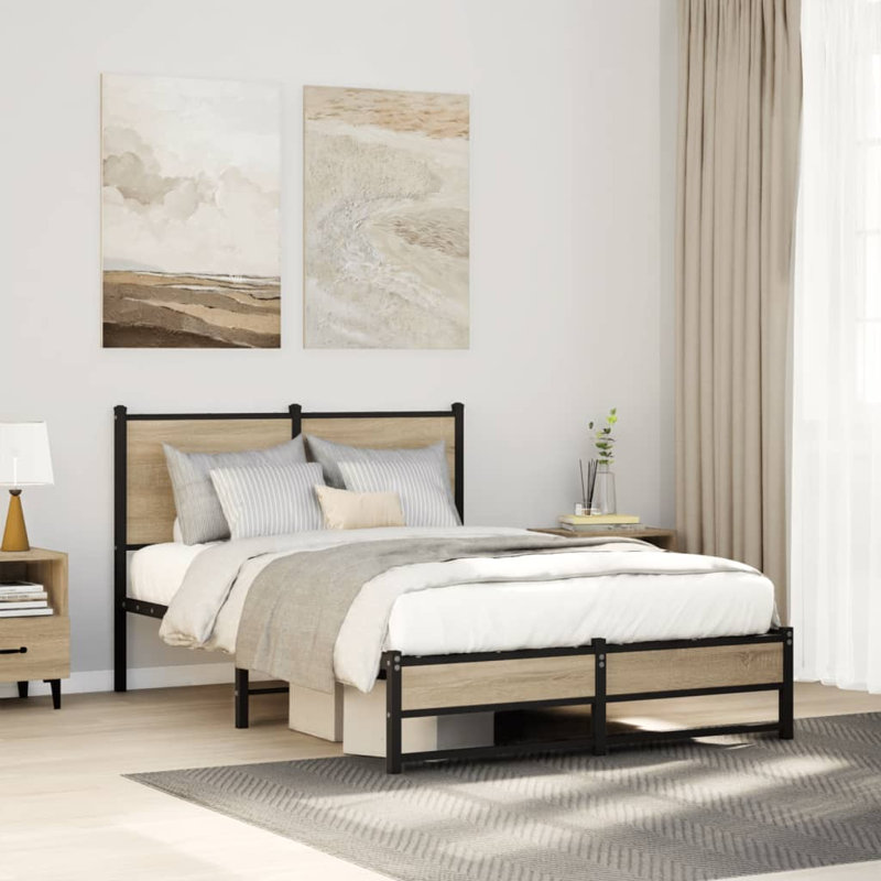 Caiden Bed Frame, 95 x 207 cm, Sonoma Oak