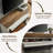 TV Stand for TVs up to 65"  with 36" 3-Sided Glass Electric Fireplace and Hidden Storage-32101460