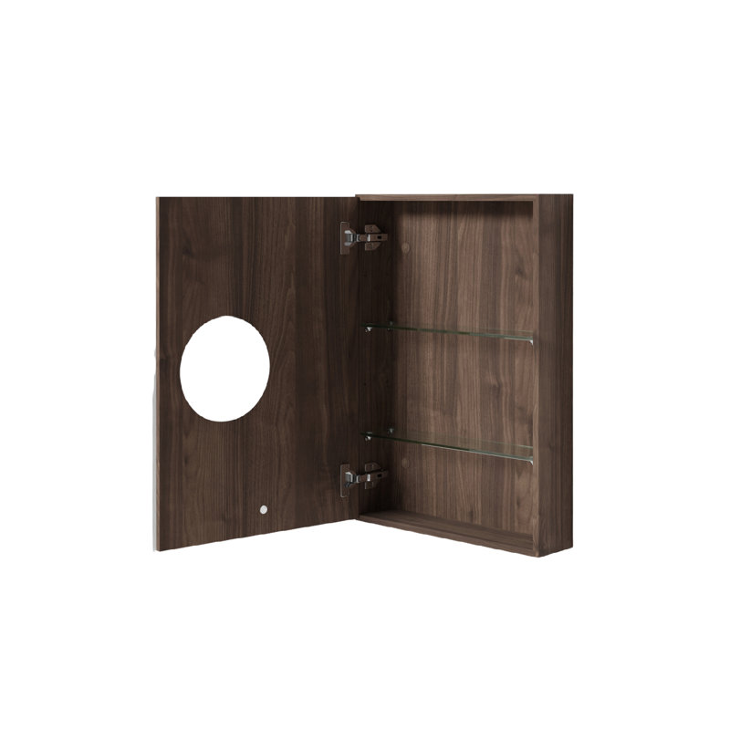 17'' W Mirrored Medicine Cabinet, Oyster White