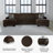 Maulik 3-Piece Sectional With Double Chaise