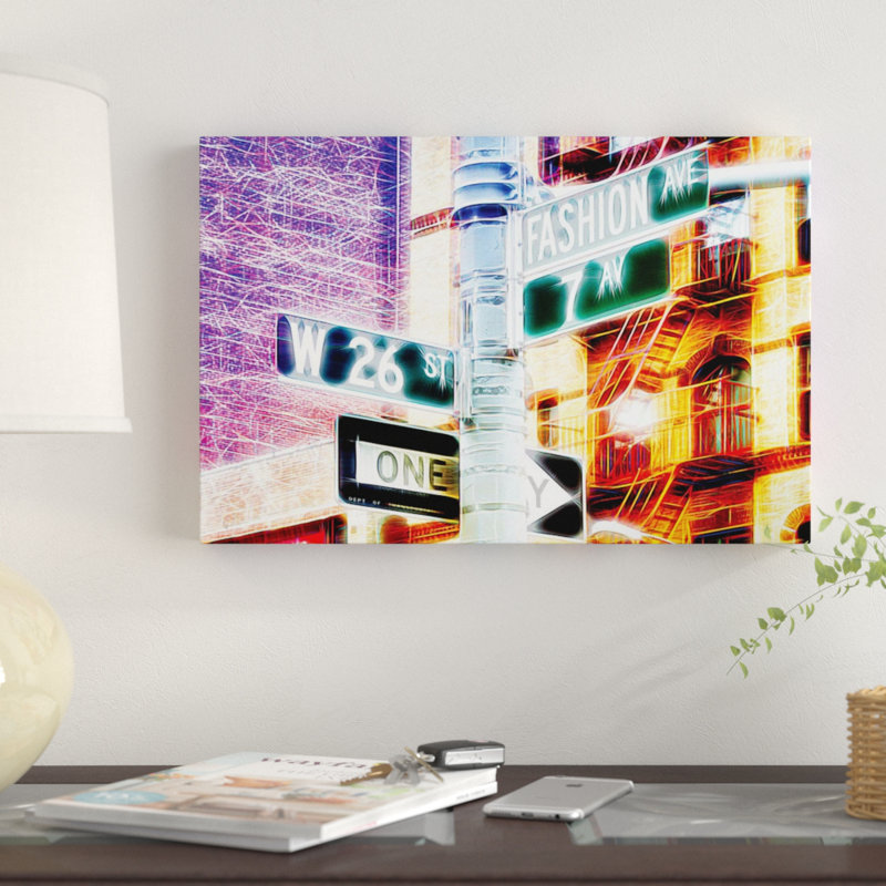 «7e Avenue», impression sur toile, H 8 po x l 12 po x P 0,75 po, Toile tendue, Pas de tapis
