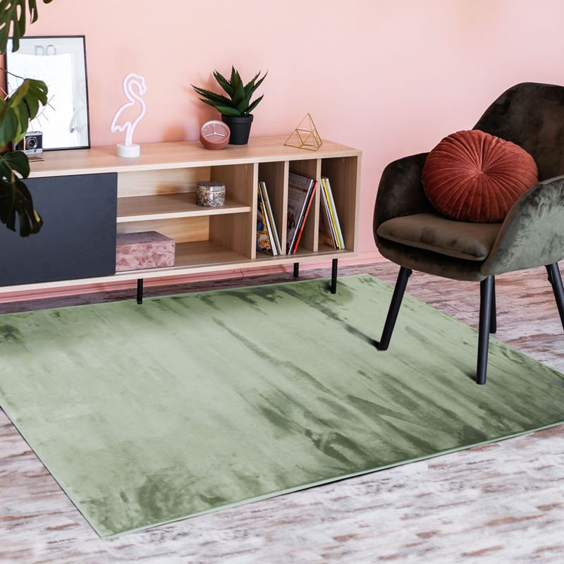 Zooey Solid Colour Hand Woven Area Rug, Rectangle 185cm x 290cm