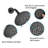 Matte Black Shower With 5 Head And Swivel Spout Faucet & 2.2 Gpm Flow