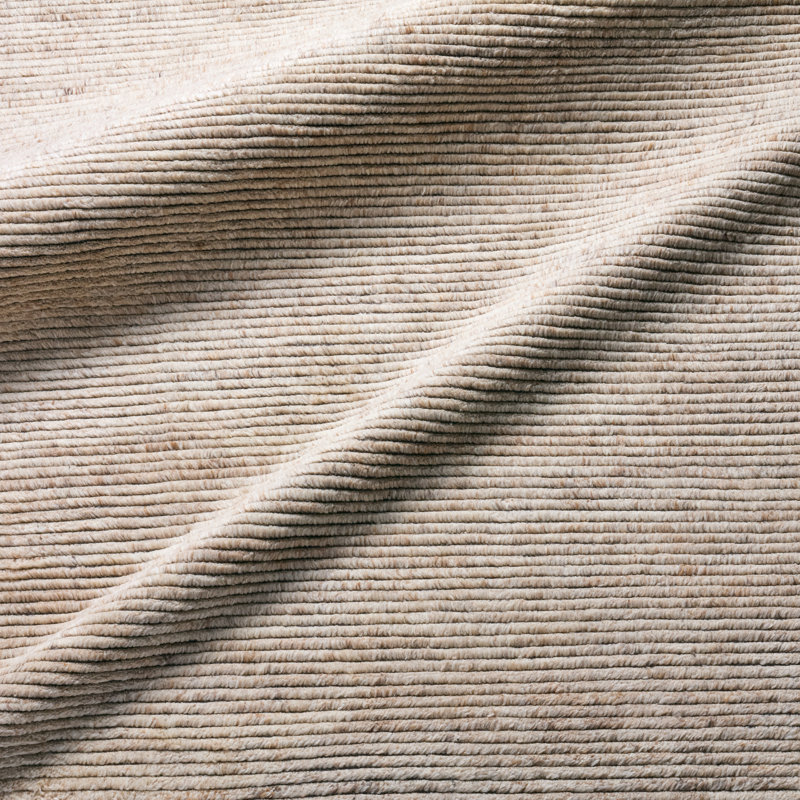 Jaipur Living Alpine ALP06 Handknotted Solid Tan and Brown Area Rug (9'x12'), Rectangle 6' x 9'