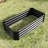 Black Metal Raised Garden Bed For Flowers And Plants, 421Ft, Rust - Finish, Easy Assembly 421Ft Plants Vegetables, Black, Structure,-1389654666-1389654669