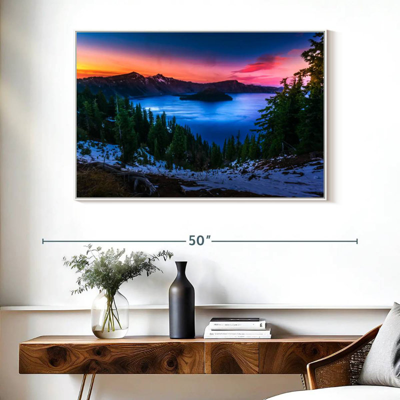 Parc national de Crater Lake, Oregon, Cadre flottant blanc, 40 po x 27 po