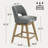 Bisto  360° Swivel Bar Stools with Solid Wood Frame-445816878-466326315