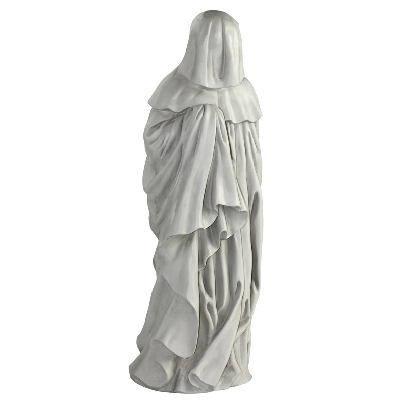 Large Gray Faux Stone French Weeper Statue