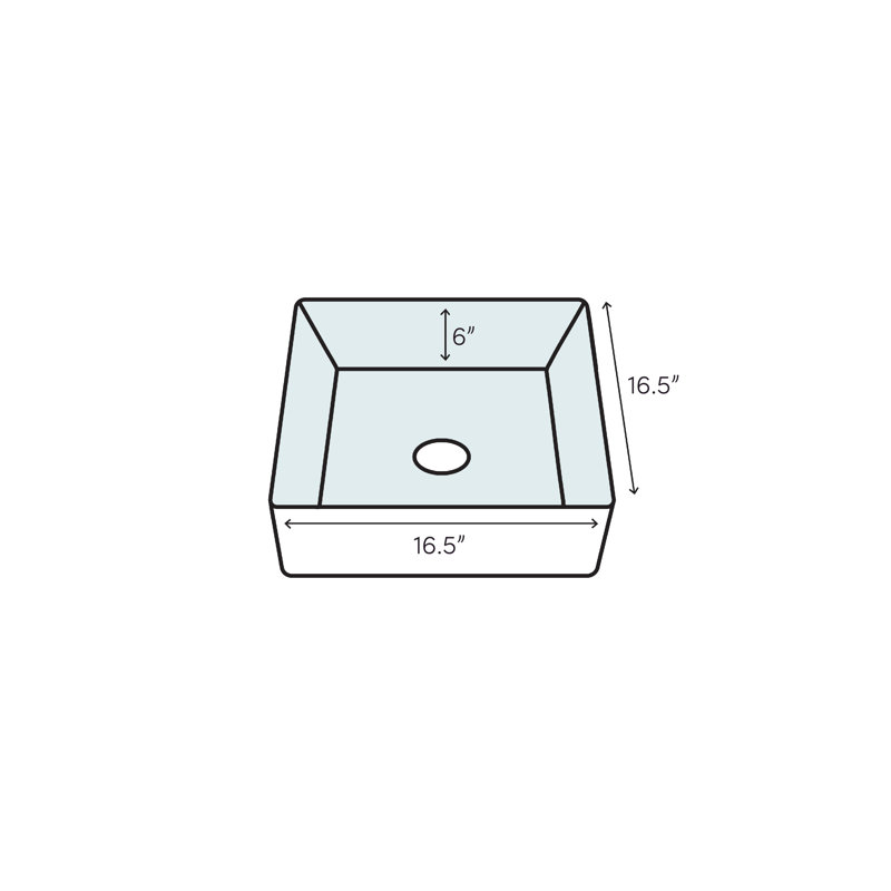 Lavabo de salle de bain carré en verre avec robinet, Chrome