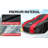 Waterproof All-Weather Car Cover With Red Racing Stripes, Universal Fit For Ford Mustang Tesla Model 3 Honda Accord Toyota Camry, Outdoor Windproof Car Protector