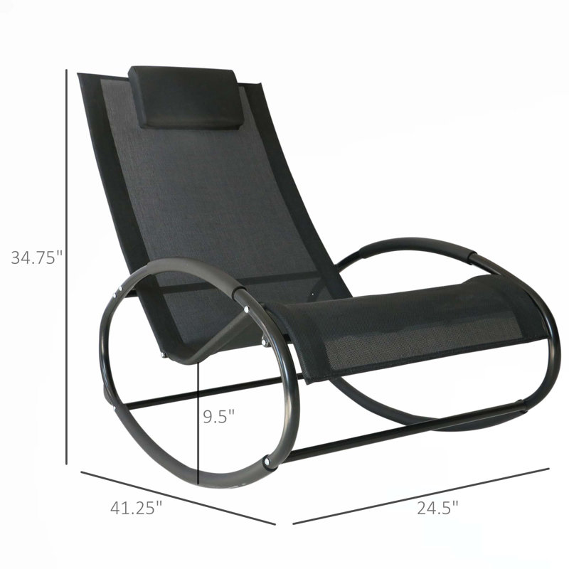 Chaise berçante d'extérieur