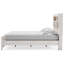 Lit standard capitonné avec rangement à profil bas Beamond-260753420